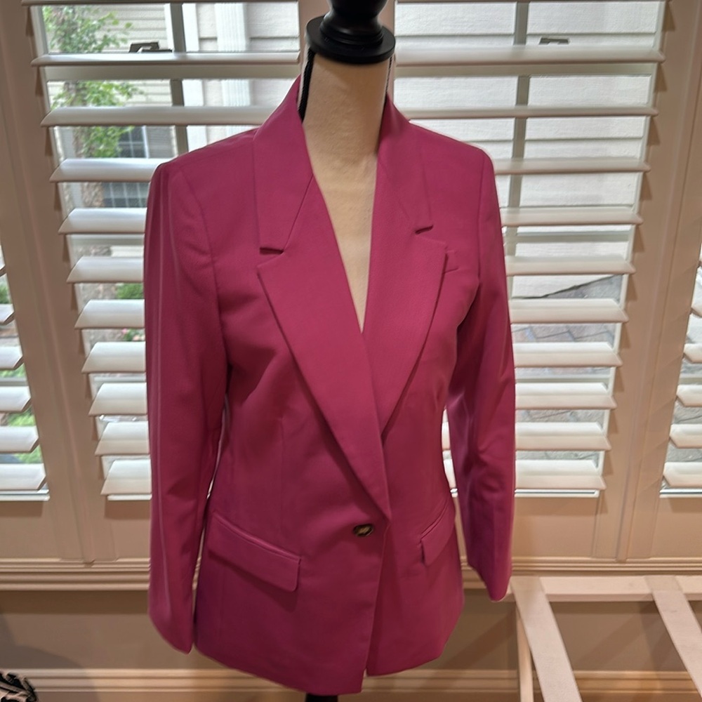 J Crew Italian fabric single button blazer